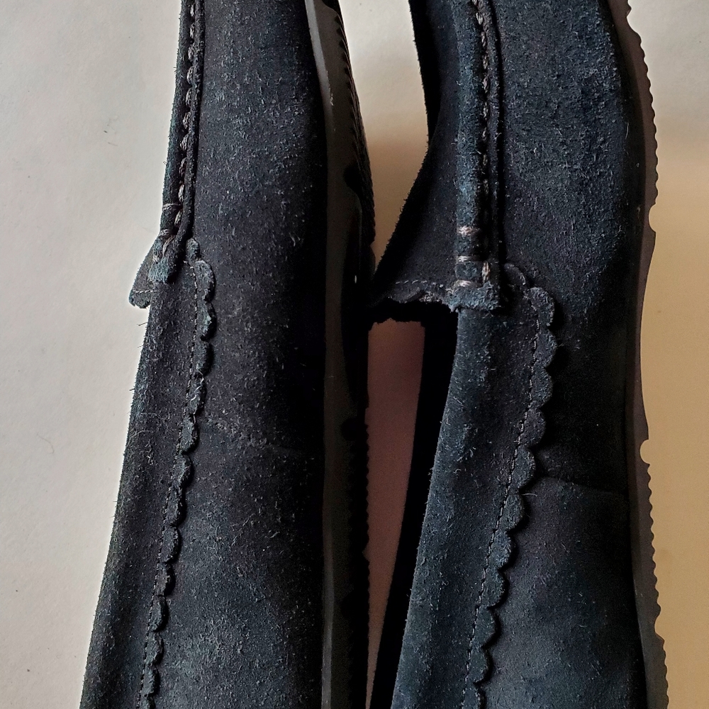 Vionic McKenzie Women's Black Suede Slippers Size 6 - Picture 6 of 7